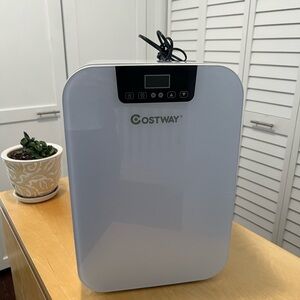 Costway White medium makeup fridge